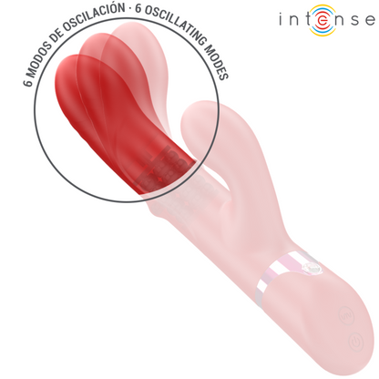 Intenselele Multifunction Vibrator Rotating & Oscillation & Stimulation Red | Niks.fi verkkokauppa