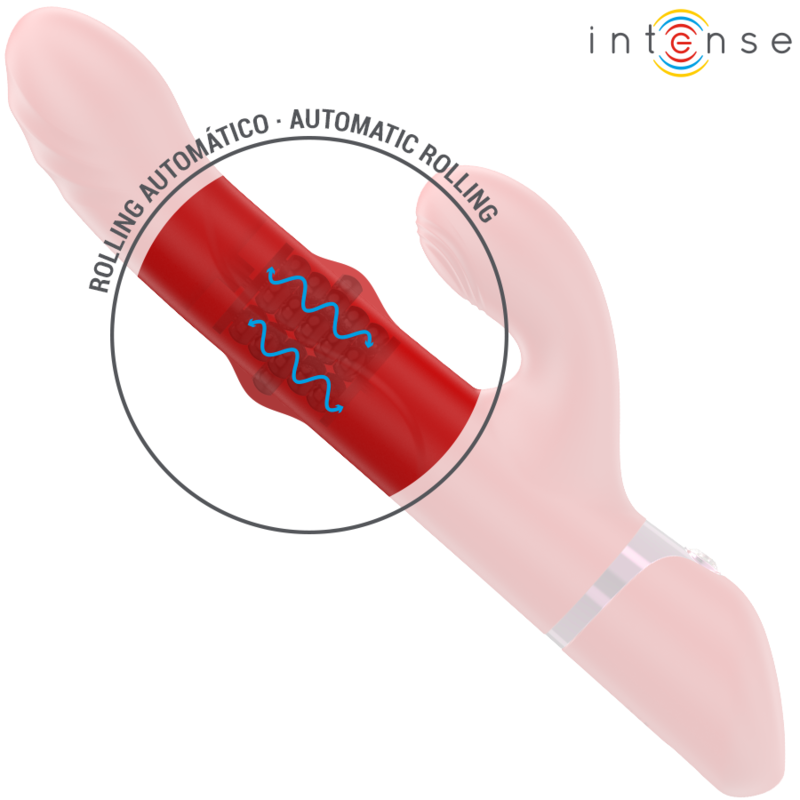 Intenselele Multifunction Vibrator Rotating & Oscillation & Stimulation Red | Niks.fi verkkokauppa
