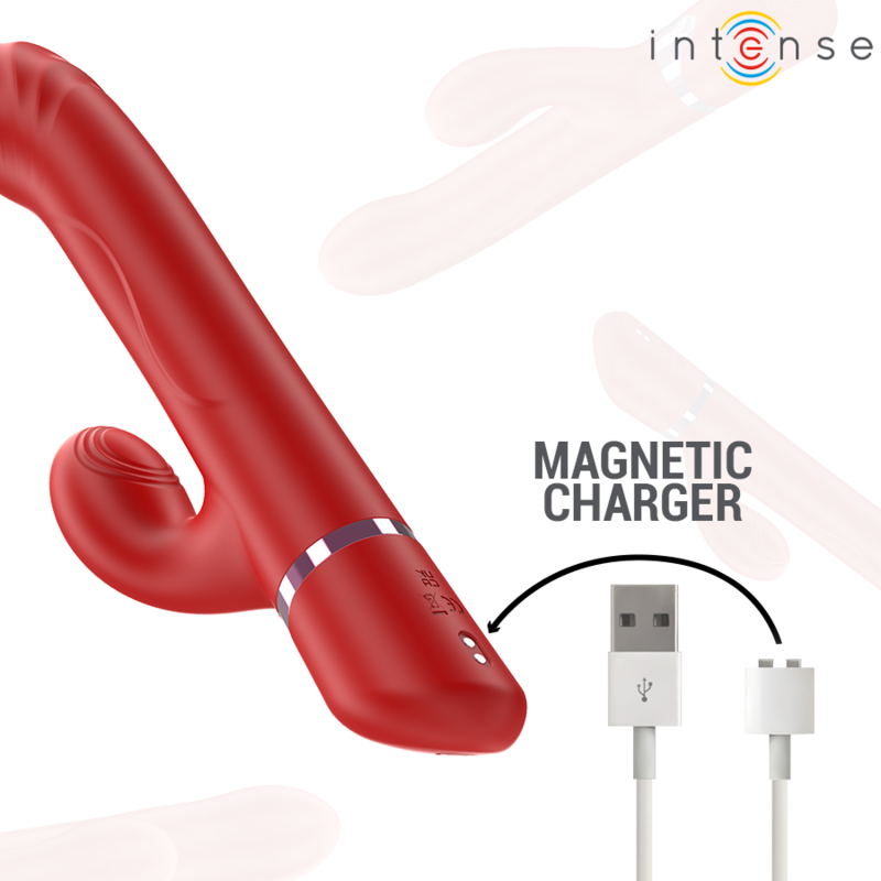 Intenselele Multifunction Vibrator Rotating & Oscillation & Stimulation Red | Niks.fi verkkokauppa