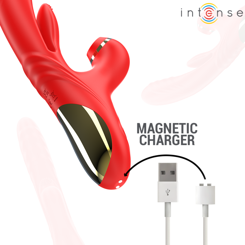 Intensekarol Multifunction Vibrator Thrust & Stimulation & Stimulating Waves Red | Niks.fi verkkokauppa