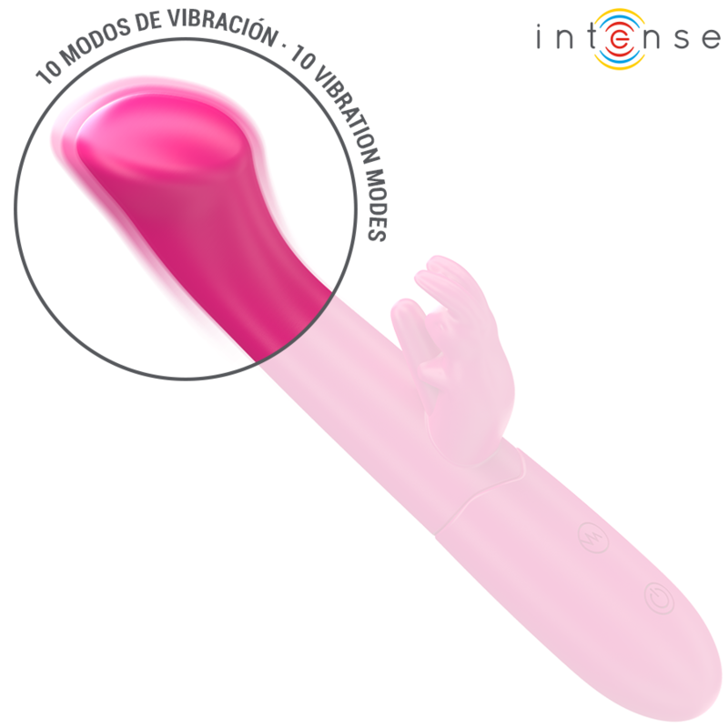Intensejulieta Rabbit Vibrator 18.6 Cm 10 Vibrations Pink | Niks.fi verkkokauppa