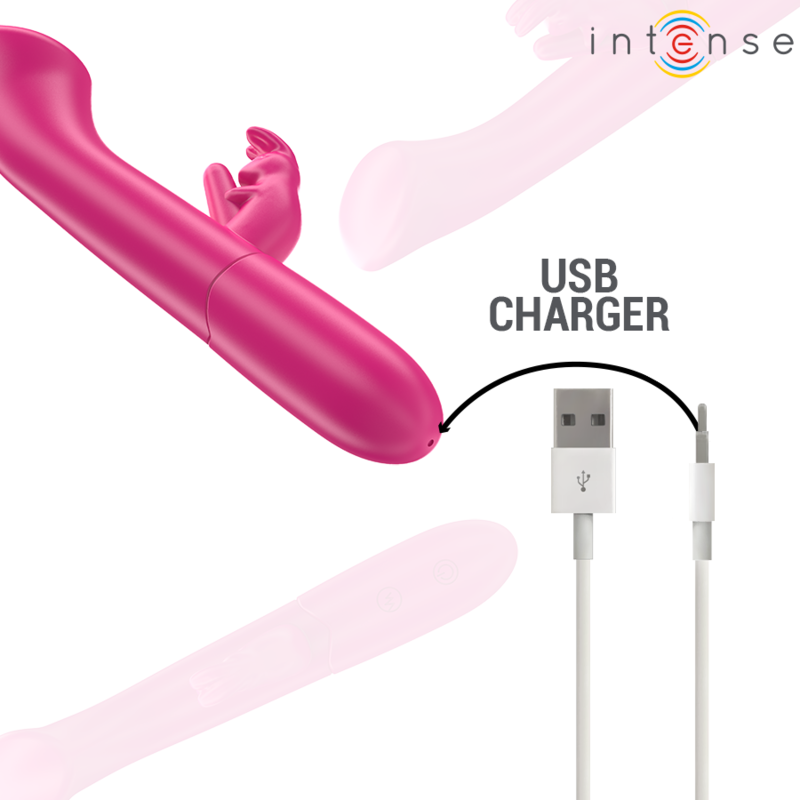 Intensejulieta Rabbit Vibrator 18.6 Cm 10 Vibrations Pink | Niks.fi verkkokauppa