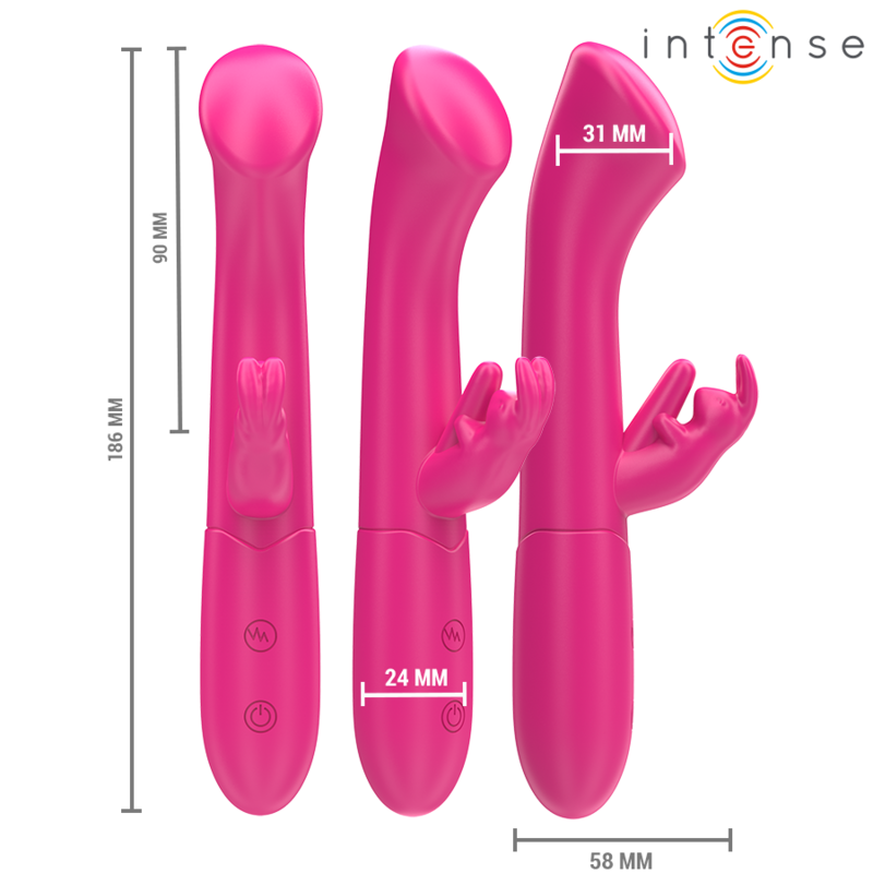 Intensejulieta Rabbit Vibrator 18.6 Cm 10 Vibrations Pink | Niks.fi verkkokauppa