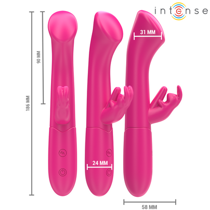 Intensejulieta Rabbit Vibrator 18.6 Cm 10 Vibrations Pink | Niks.fi verkkokauppa
