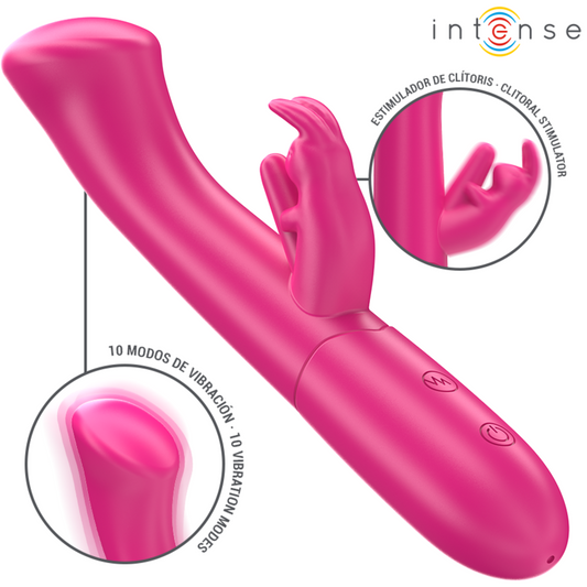 Intensejulieta Rabbit Vibrator 18.6 Cm 10 Vibrations Pink | Niks.fi verkkokauppa