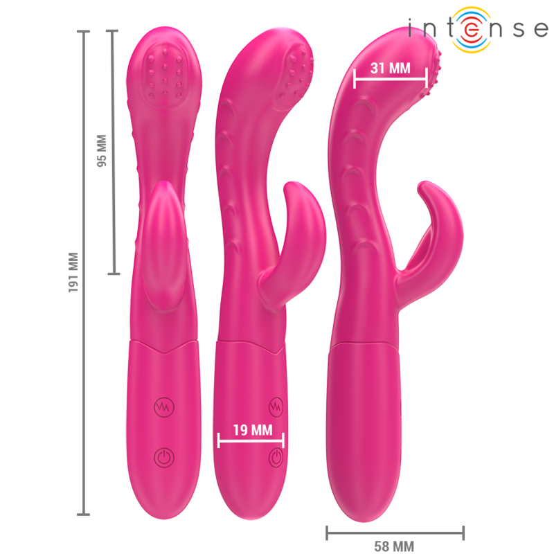 Intenseamara Vibrator With Stimulating Tongue 10 Vibrations Pink | Niks.fi verkkokauppa