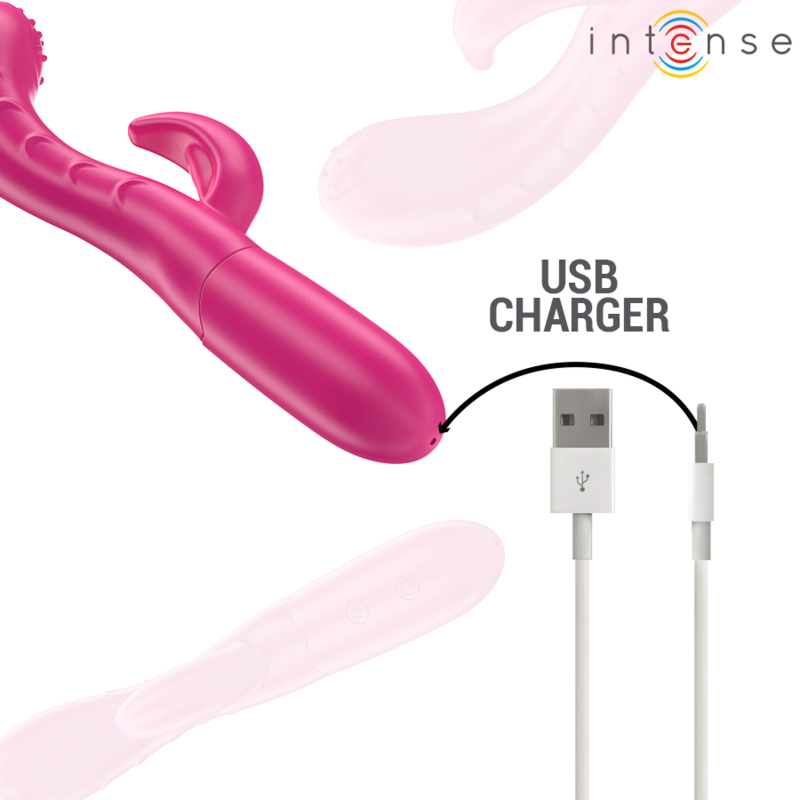 Intenseamara Vibrator With Stimulating Tongue 10 Vibrations Pink | Niks.fi verkkokauppa