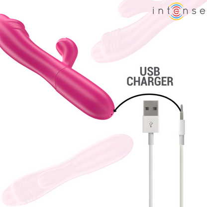 Intenseivy Flexible Vibrator 10 Vibrations With Stimulating Tongue Pink | Niks.fi verkkokauppa
