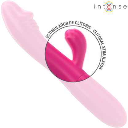 Intenseivy Flexible Vibrator 10 Vibrations With Stimulating Tongue Pink | Niks.fi verkkokauppa