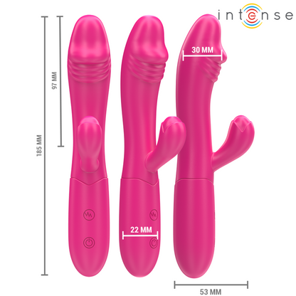Intenseivy Flexible Vibrator 10 Vibrations With Stimulating Tongue Pink | Niks.fi verkkokauppa
