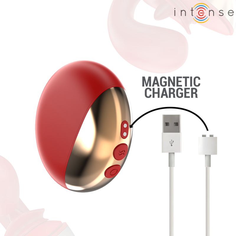 Intensemariah Vibrator & Stimulator In U Shape 10 Vibrations Red | Niks.fi verkkokauppa