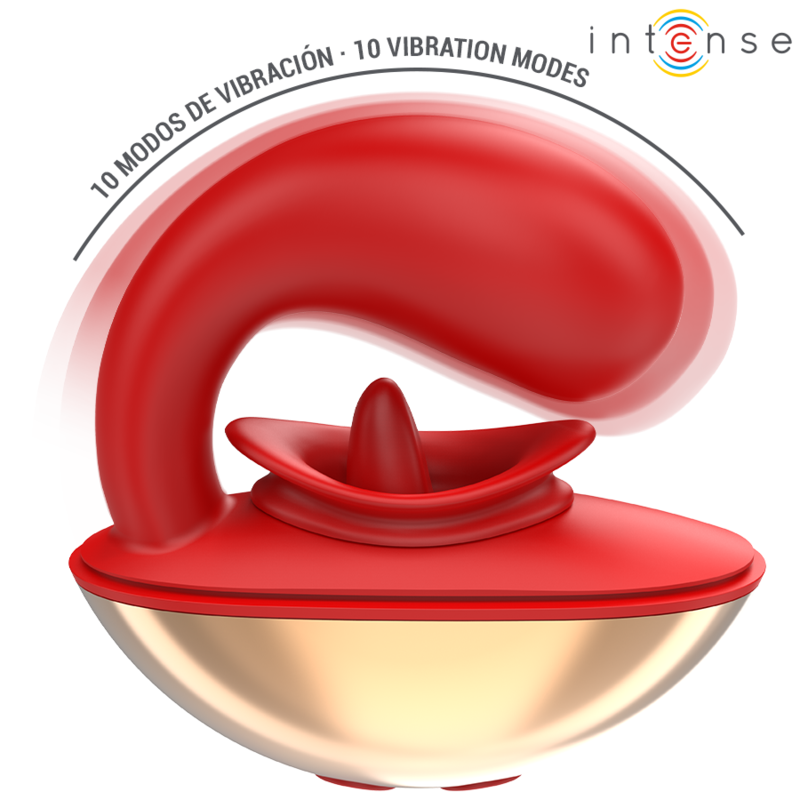 Intensemariah Vibrator & Stimulator In U Shape 10 Vibrations Red | Niks.fi verkkokauppa