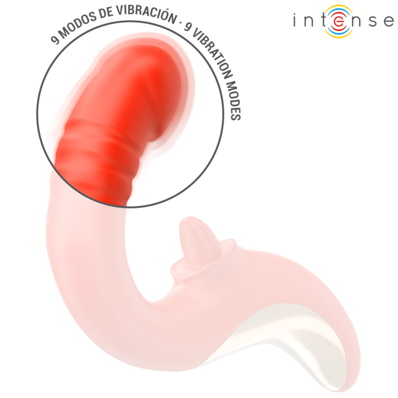 Intensepaulina Vibrator And Stimulator In U Shape Red | Niks.fi verkkokauppa