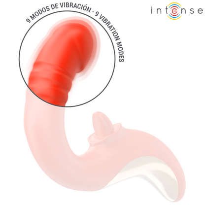 Intensepaulina Vibrator And Stimulator In U Shape Red | Niks.fi verkkokauppa