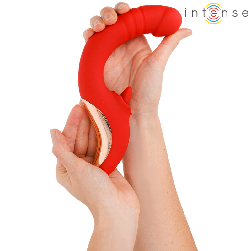 Intensepaulina Vibrator And Stimulator In U Shape Red | Niks.fi verkkokauppa