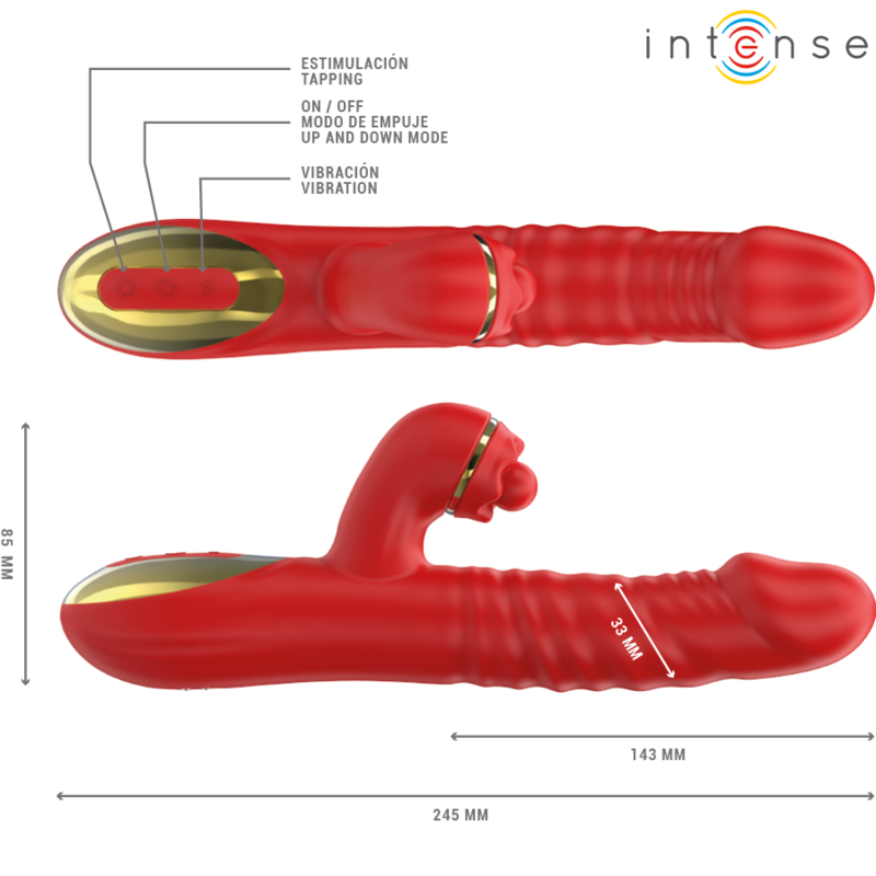 Intensethalia Vibration & Thrust & Tapping Red | Niks.fi verkkokauppa