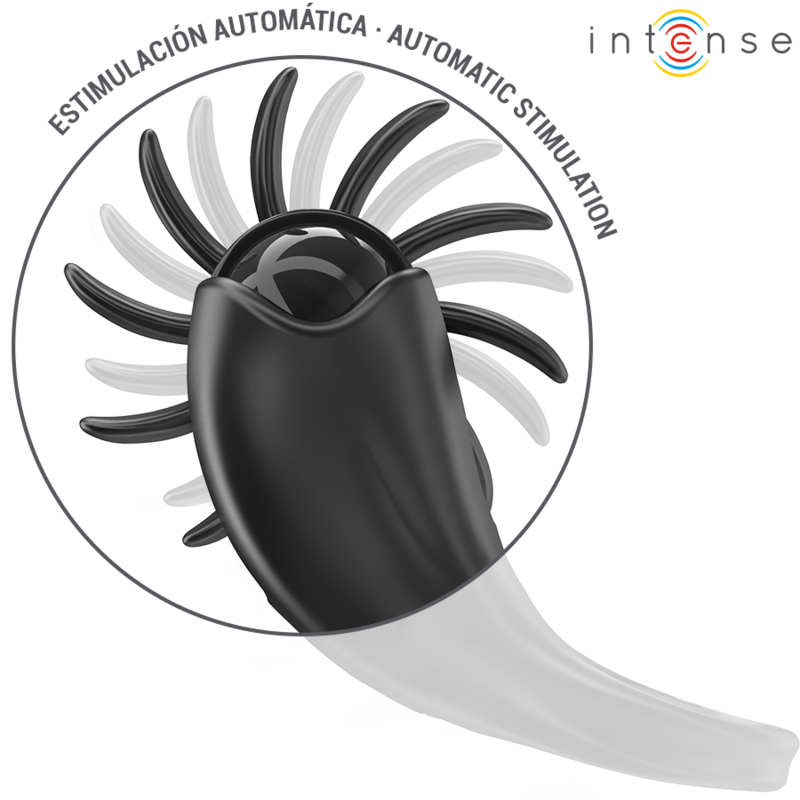 Intensemabel Vibrating Ring 10 Vibrations With Clitoris Stimulator Black | Niks.fi verkkokauppa