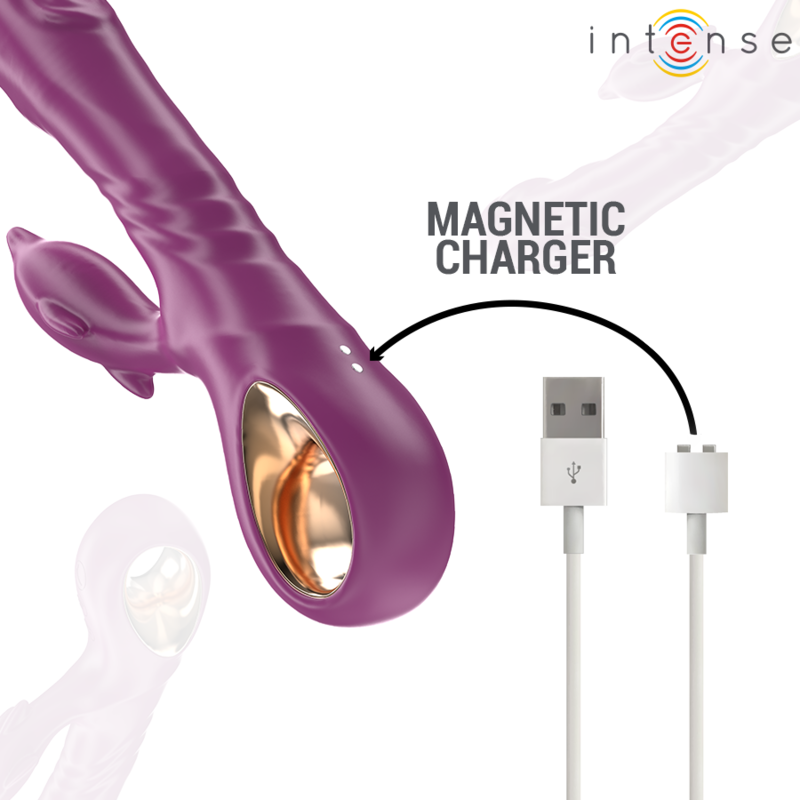 Intensehalle Multifunction Vibrator With Dolphin Stimulating Tongue Purple | Niks.fi verkkokauppa