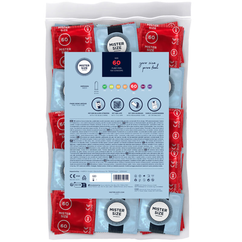 Condom Size Xl 60 Mm (100 Units) | Niks.fi verkkokauppa