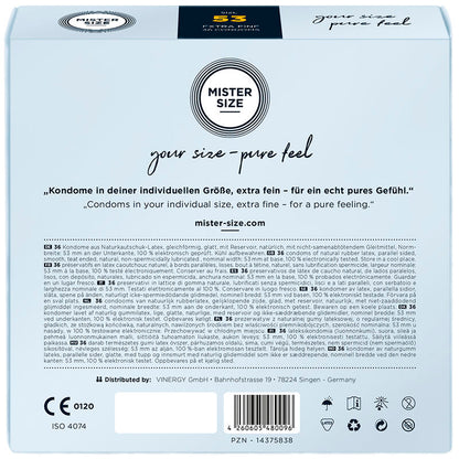 Condom Size M 53 Mm (36 Units) | Niks.fi verkkokauppa