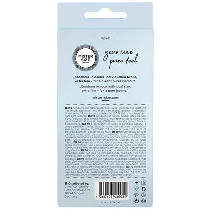 Condom Size M 53 Mm (10 Units) | Niks.fi verkkokauppa