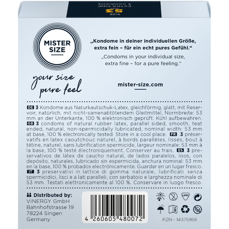 Condom Size M 53 Mm (3 Units) | Niks.fi verkkokauppa