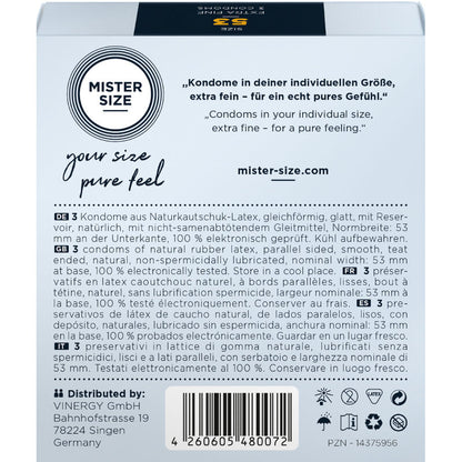 Condom Size M 53 Mm (3 Units) | Niks.fi verkkokauppa