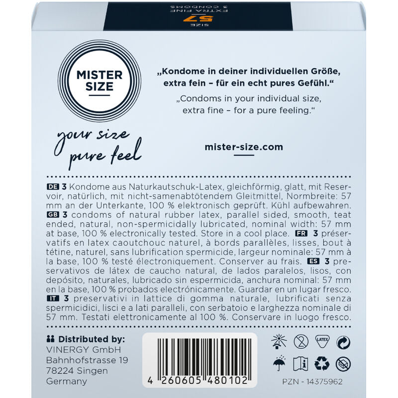 Condom Size L 57 Mm (3 Units) | Niks.fi verkkokauppa