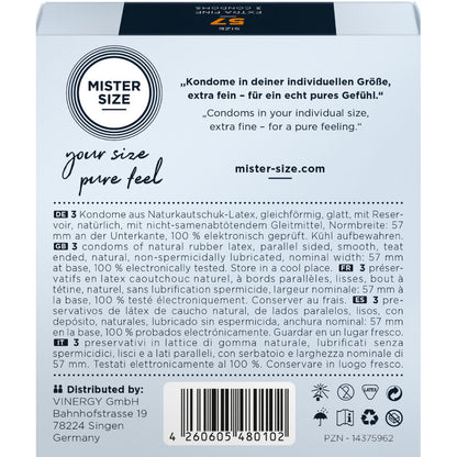 Condom Size L 57 Mm (3 Units) | Niks.fi verkkokauppa