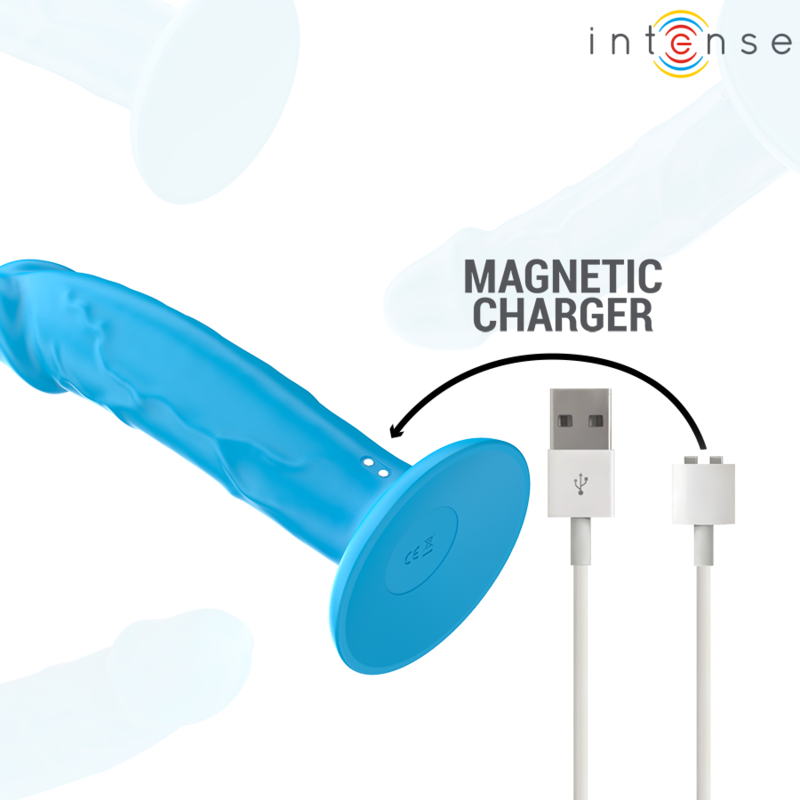 Intensephoebe Realistic Vibrator 10 Vibrations Blue Remote Control | Niks.fi verkkokauppa