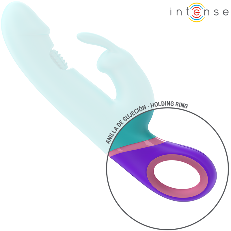 Intensemonica Rabbit Vibrator With Rotating G-Spot Stimulator Blue | Niks.fi verkkokauppa