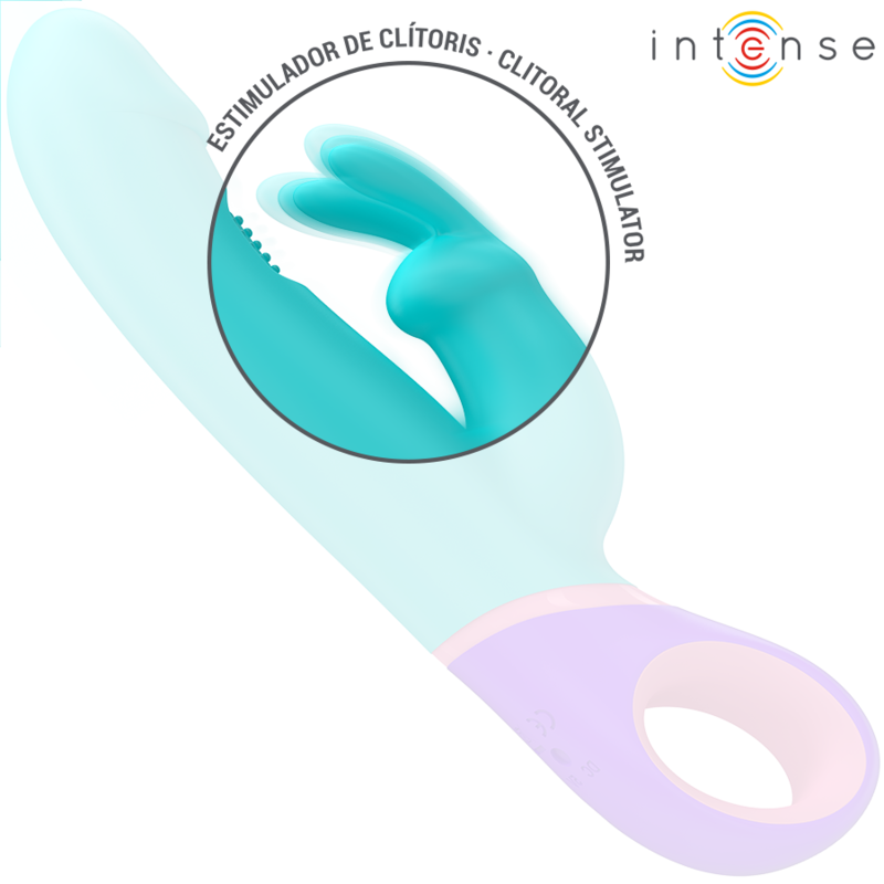 Intensemonica Rabbit Vibrator With Rotating G-Spot Stimulator Blue | Niks.fi verkkokauppa