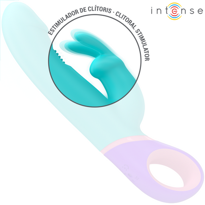Intensemonica Rabbit Vibrator With Rotating G-Spot Stimulator Blue | Niks.fi verkkokauppa
