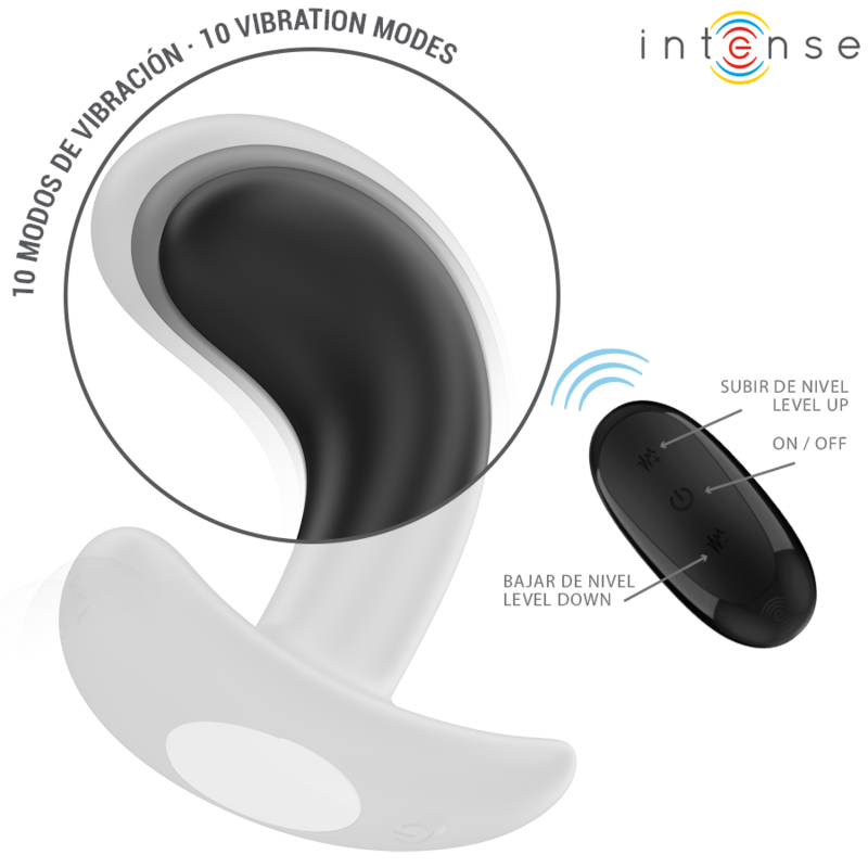Intensechandler Anal Plug 10 Vibrations Black Remote Control | Niks.fi verkkokauppa