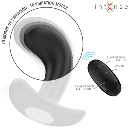 Intensechandler Anal Plug 10 Vibrations Black Remote Control | Niks.fi verkkokauppa
