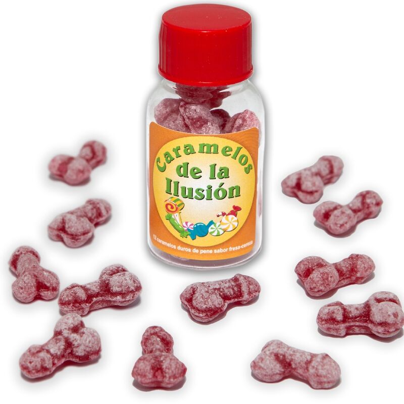 Diablo Picante12 Penis-Shaped Illusion Candies Strawberry/Cherry | Niks.fi verkkokauppa