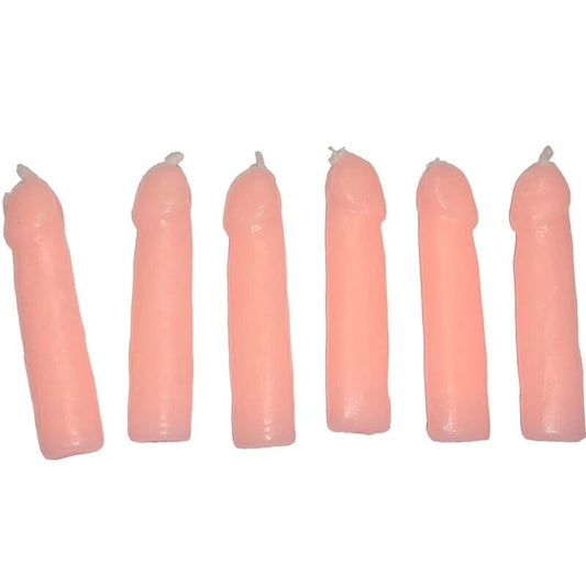 Diablo Picante6 Flesh Penis Shaped Candles | Niks.fi verkkokauppa