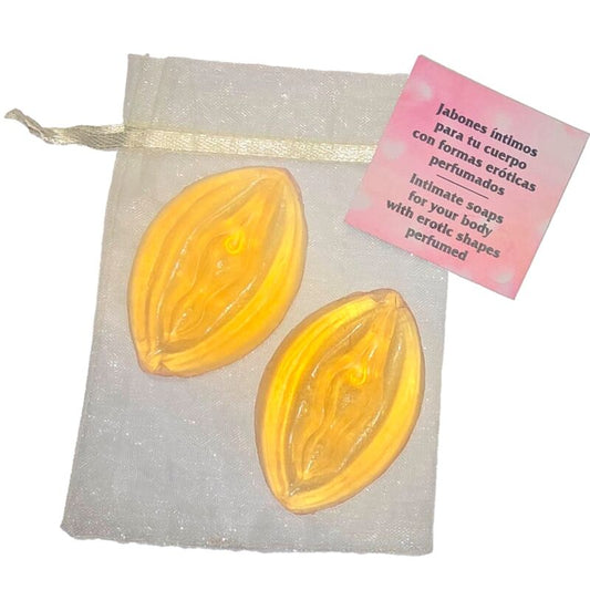 Diablo Picante2 Vagina Shaped Perfumed Soaps Yellow | Niks.fi verkkokauppa