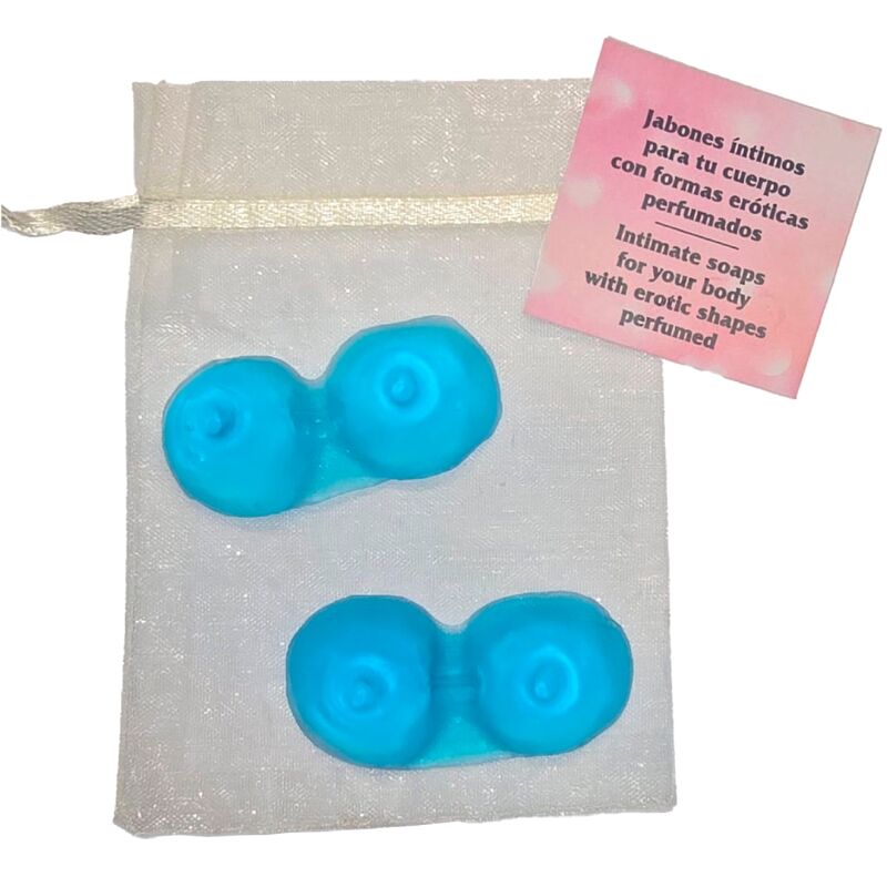 Diablo Picante2 Breasts Shaped Perfumed Soaps Blue | Niks.fi verkkokauppa