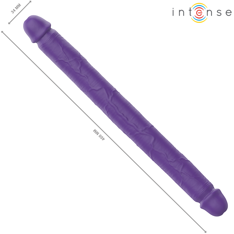 Intensegunter Dildo Double Vibrator 40 Cm Purple Remote Control | Niks.fi verkkokauppa