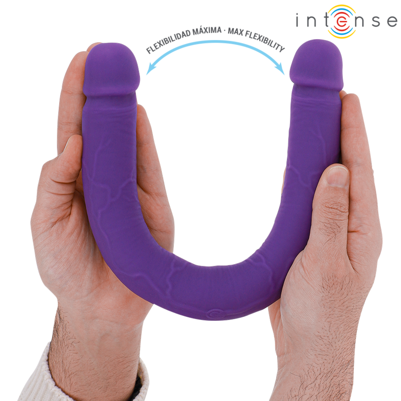 Intensegunter Dildo Double Vibrator 40 Cm Purple Remote Control | Niks.fi verkkokauppa