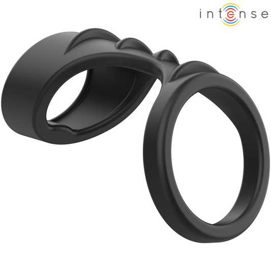Intensetheo Double Silicone Penis Ring Black Model 3 | Niks.fi verkkokauppa