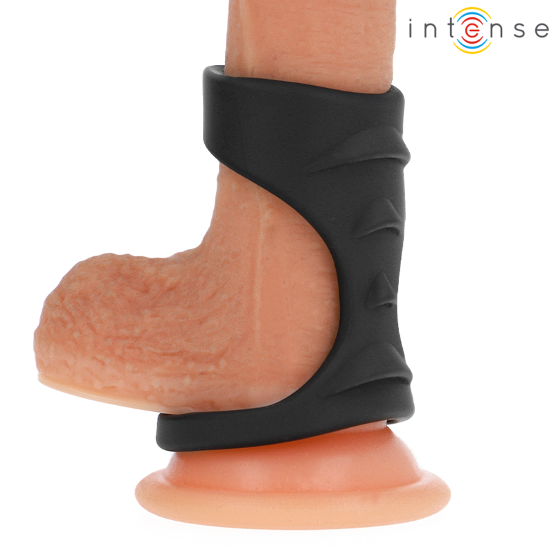 Intensetheo Double Silicone Penis Ring Black Model 3 | Niks.fi verkkokauppa