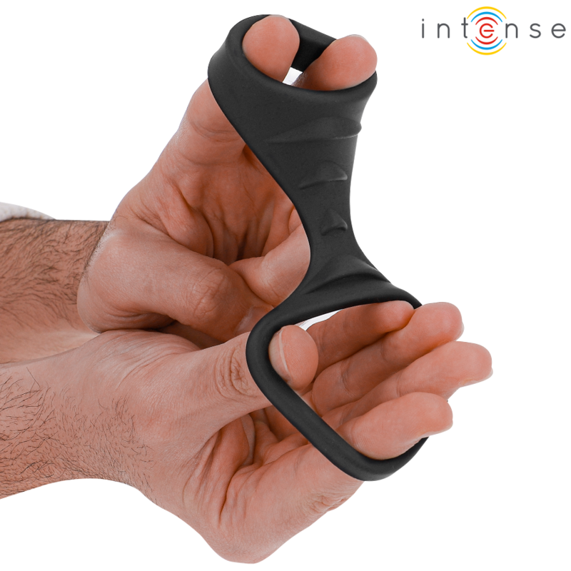 Intensetheo Double Silicone Penis Ring Black Model 3 | Niks.fi verkkokauppa