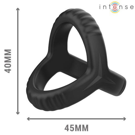 Intensecarson Double Silicone Penis Ring Black Model 4 | Niks.fi verkkokauppa