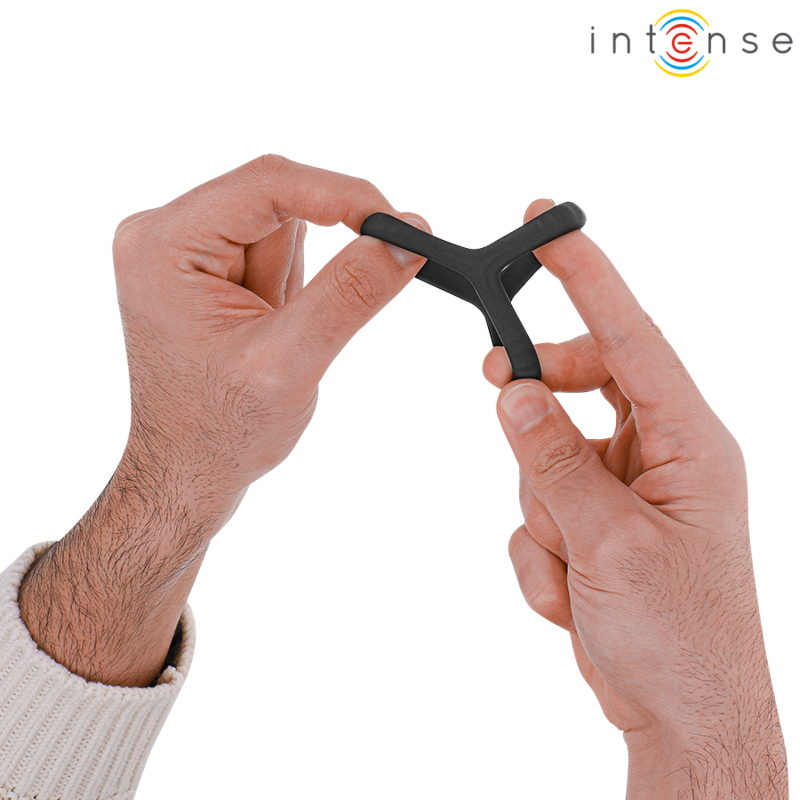 Intensecarson Double Silicone Penis Ring Black Model 4 | Niks.fi verkkokauppa