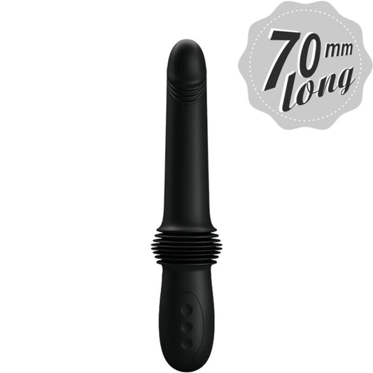Pazuzu Vibrator 3 Thrust Modes Black | Niks.fi verkkokauppa