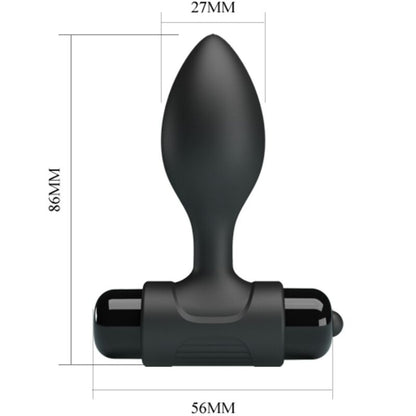 Vibra Butt 10 Vibrations Anal Plug Black | Niks.fi verkkokauppa