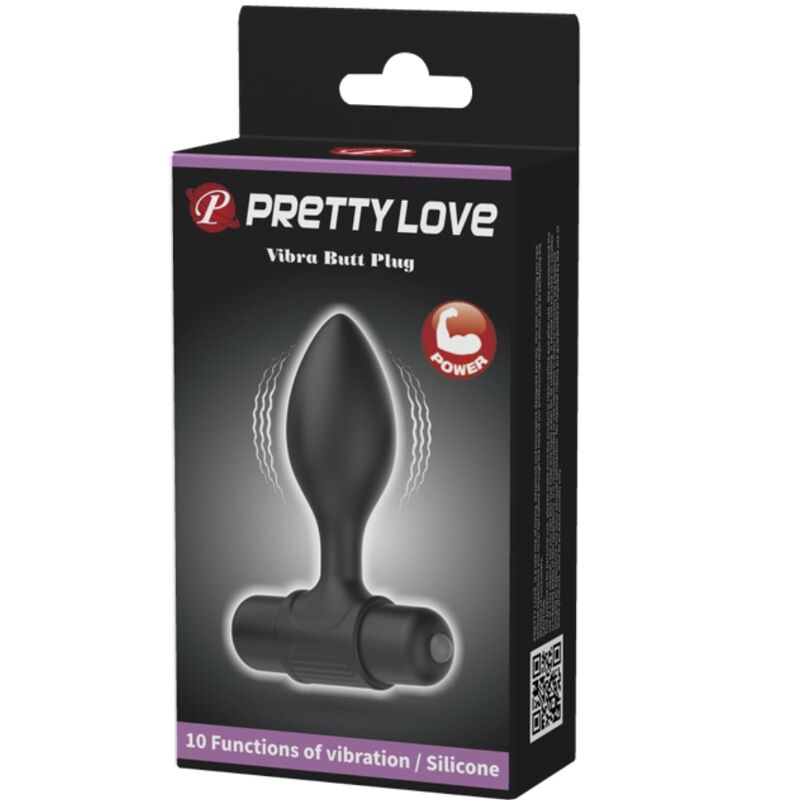 Vibra Butt 10 Vibrations Anal Plug Black | Niks.fi verkkokauppa