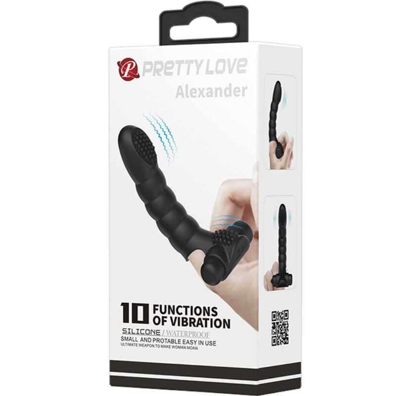 Alexander Finger Vibrator 10 Vibrations Black | Niks.fi verkkokauppa